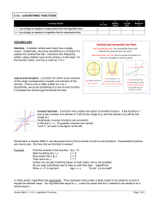 Logarithmic Functions: Exponential & Log Form Conversion