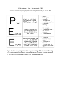 PEE Writing Method Guide