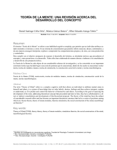 Teoría de la Mente: Revisión del Desarrollo del Concepto