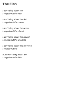 The Fish Poem: Interconnectedness