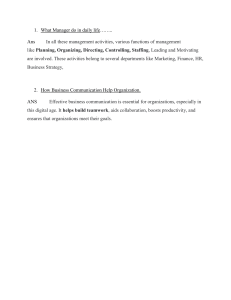 Management & Business Communication