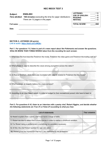 English Mock Test: Listening, Reading, Writing, Use of English