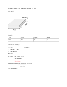 Concrete Slab Material Calculation Example