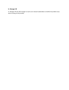 HR Training Needs Assessment