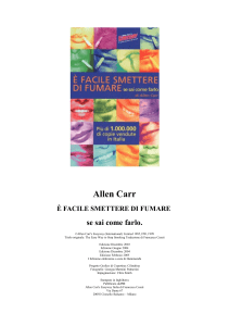 E' facile smettere di fumare - Allen Carr