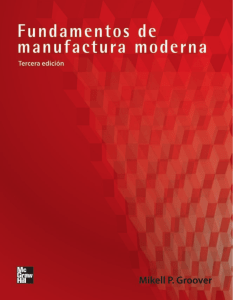 Fundamentos de Manufactura Moderna: Libro de Texto