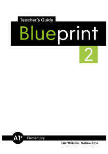 Blueprint 2 Teacher's Guide: Elementary English Course