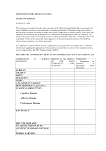 5E Lesson Plan Template: Learner-Centered Instruction