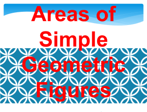 Areas of Simple Geometric Figures