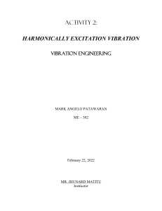 Harmonically Excited Vibration Presentation
