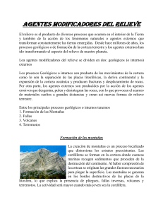 Agentes Modificadores del Relieve