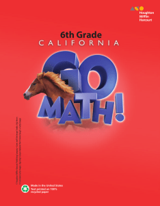 6th Grade Math Textbook: Number Systems, Ratios, Rates
