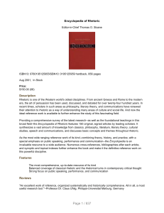 Encyclopedia of Rhetoric: Comprehensive Guide