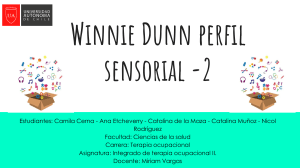 Perfil Sensorial Winnie Dunn -2: Presentación Terapia Ocupacional