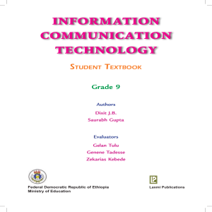 Grade 9 ICT Textbook: Information & Communication Technology