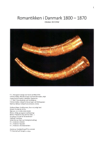 Dansk Romantik: Litteratur & Kunst (1800-1870)