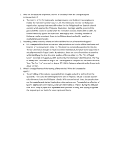 Philippine Revolution: Primary Source Analysis & 'Cry of Revolution'