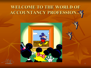 Introduction to Accounting Profession