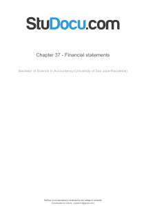 Financial Statement Practice Problems
