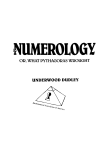 Numerology: Pythagoras, Number Mysticism, and History