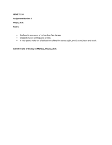 Poetry Assignment: Elegy or Ode
