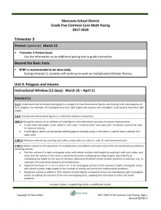 5th Grade Math Pacing Guide: Trimester 3 Curriculum