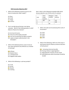 CSEC Economics Exam Paper May/June 2017