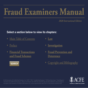 Fraud Examiners Manual 2020