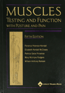 Muscles Testing & Function: Posture & Pain Textbook