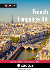 French Language Kit: Expressions, Grammar, Culture
