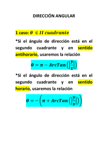 Dirección Angular: Cálculo en Cuadrantes