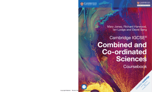 Cambridge IGCSE Combined & Co-ordinated Sciences Coursebook