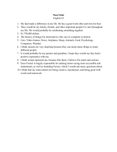 Theo Fuller English Essay