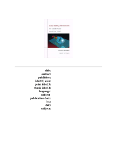 Data, Models, Decisions: Management Science Fundamentals