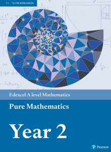 Edexcel A Level Pure Mathematics Year 2 Textbook
