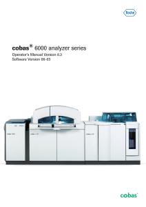 cobas 6000 Analyzer Series Operator's Manual