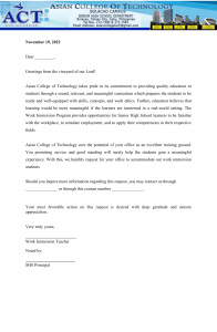Work Immersion Request Letter