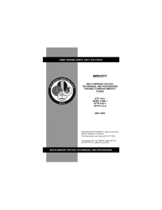 Multi-Service Brevity Codes: Tactics & Procedures