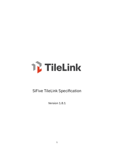 TileLink Specification v1.8.1: SoC Interconnect Standard