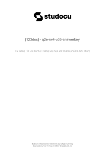 Reading & Writing Answer Key: Unit 5