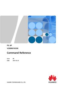 Fit AP Command Reference V200R010C00