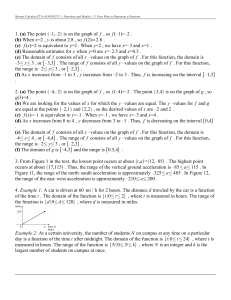 Calculus: Functions & Models Exercise Solutions