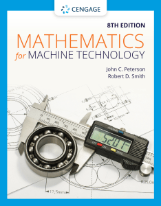 Mathematics for Machine Technology Textbook