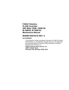 FANUC Robotics R-J3iB Maintenance Manual