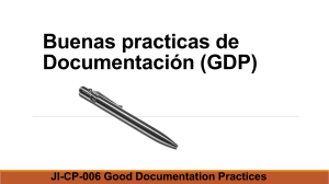 Buenas Prácticas de Documentación (GDP)