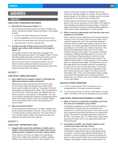 Economics Answer Key: Resources, Needs, and Opportunity Cost
