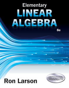 Elementary Linear Algebra Textbook