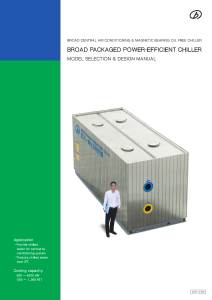 BROAD Chiller Model Selection & Design Manual