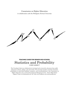 Statistics and Probability Teaching Guide for Senior High School