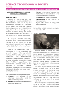 Science, Technology & Society Module 1